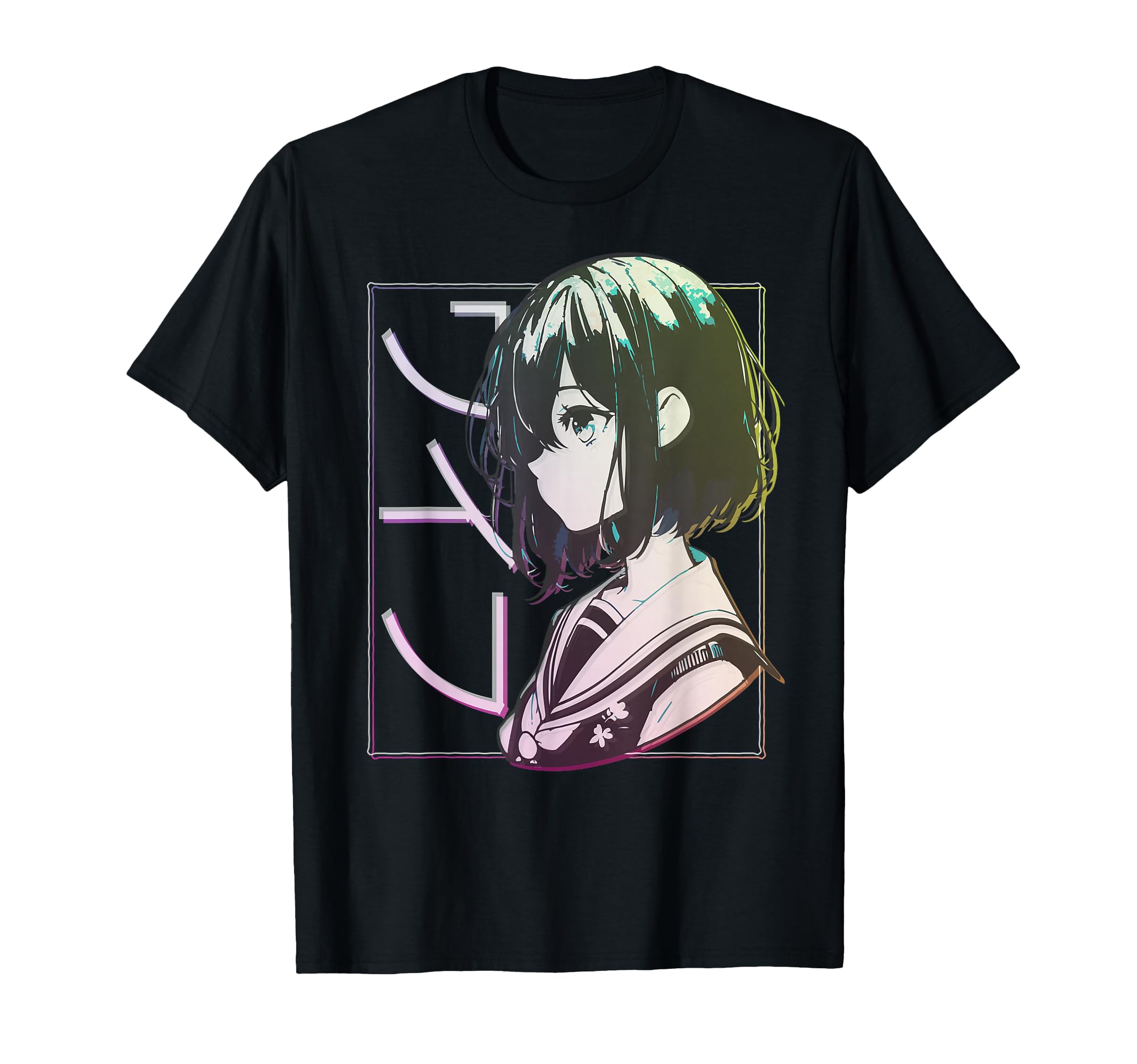 Anime Waifu Japanese Aesthetic Kawaii T-Shirt - Custom Art Print Unisex - T-Shirt, Sweatshirt, Hoodie