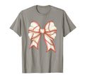 Coquette Bow Baseball Mama Baseball T-Shirt - Unique Graphic for Adults - T-Shirt, Sweatshirt, Hoodie