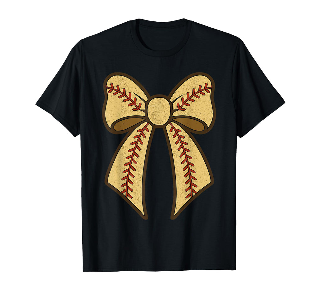 Baseball Coquette Bow Mom Mama Baseball T-Shirt - Graphic Print Men Women - T-Shirt, Sweatshirt, Hoodie