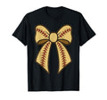 Baseball Coquette Bow Mom Mama Baseball T-Shirt - Graphic Print Men Women - T-Shirt, Sweatshirt, Hoodie