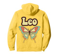 Leo Zodiac Butterfly Boho Aesthetic Hoodie - Aesthetic Graphic Unisex - T-Shirt, Sweatshirt, Hoodie