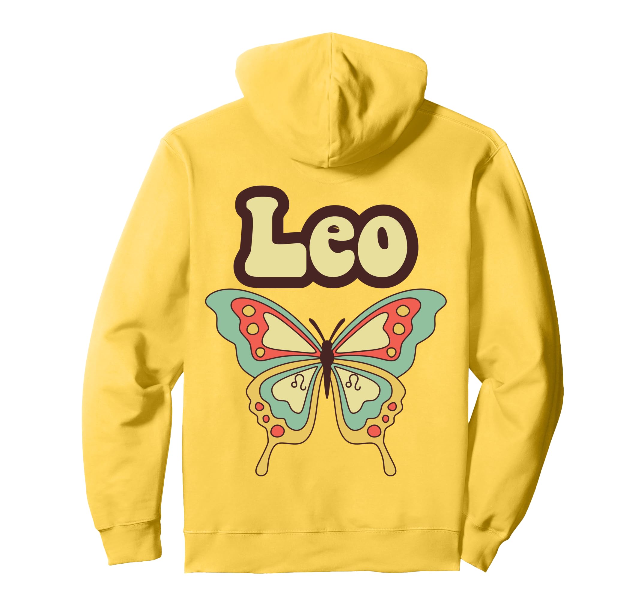 Leo Zodiac Butterfly Boho Aesthetic Hoodie - Aesthetic Graphic Unisex - T-Shirt, Sweatshirt, Hoodie