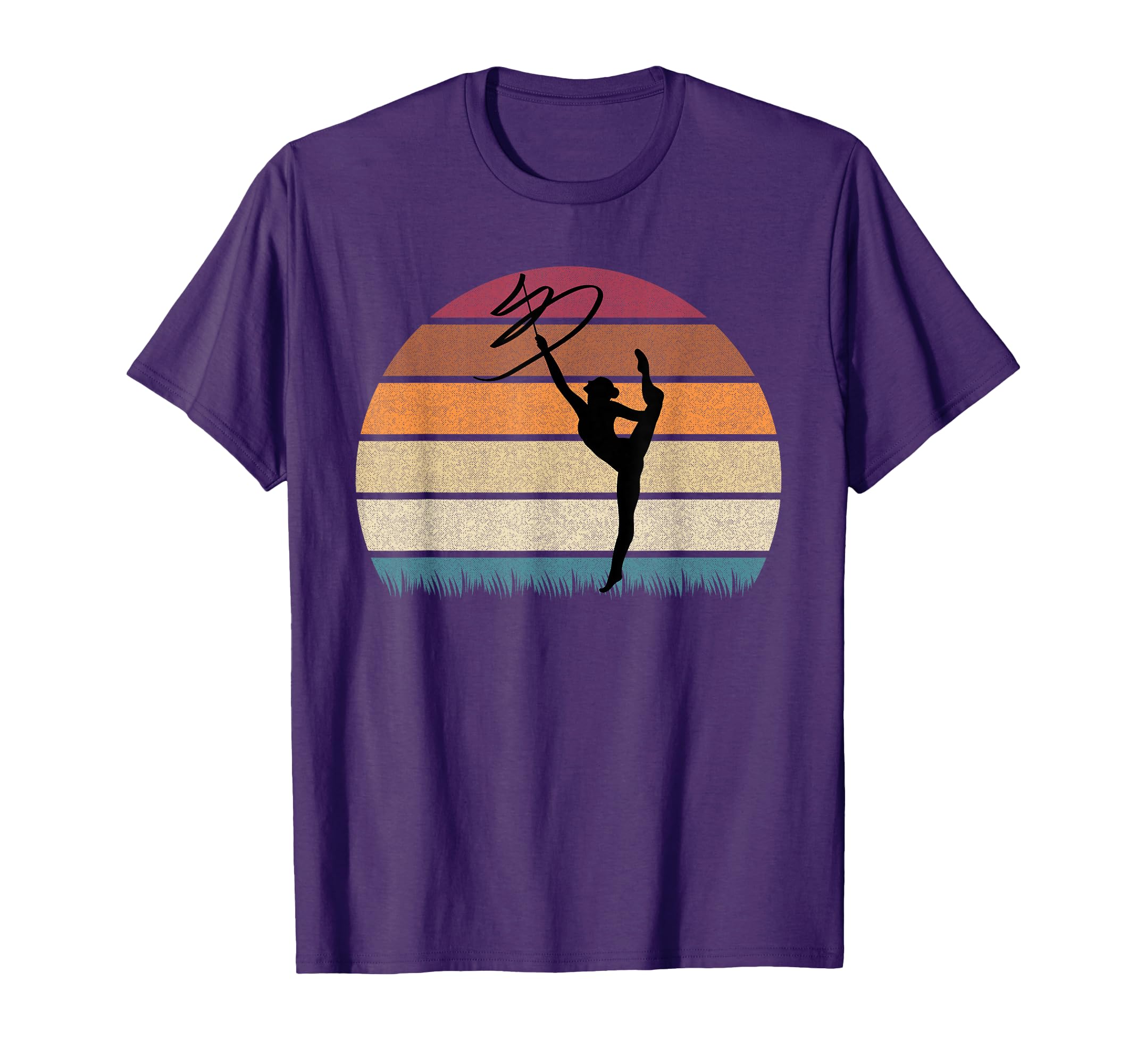 Gymnast Ribbon Sunset Rhythmic T-Shirt - Minimalist Print Men Women - T-Shirt, Sweatshirt, Hoodie