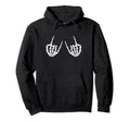 Grunge Alternative Rock Skeleton Hoodie - Minimalist Print for Adults - T-Shirt, Sweatshirt, Hoodie