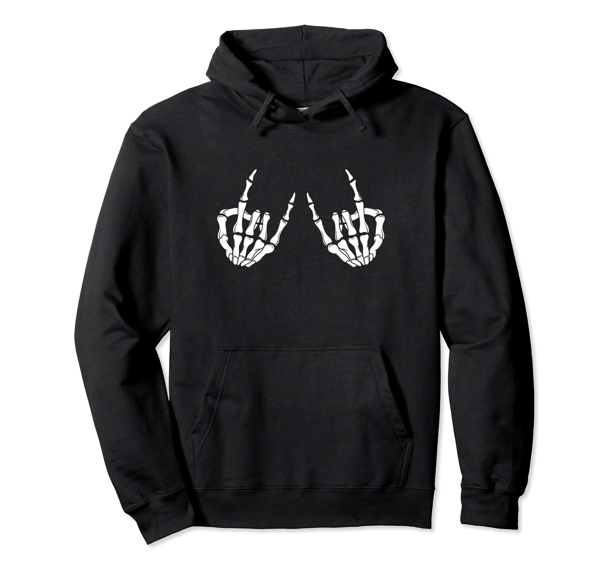 Grunge Alternative Rock Skeleton Hoodie - Minimalist Print for Adults - T-Shirt, Sweatshirt, Hoodie