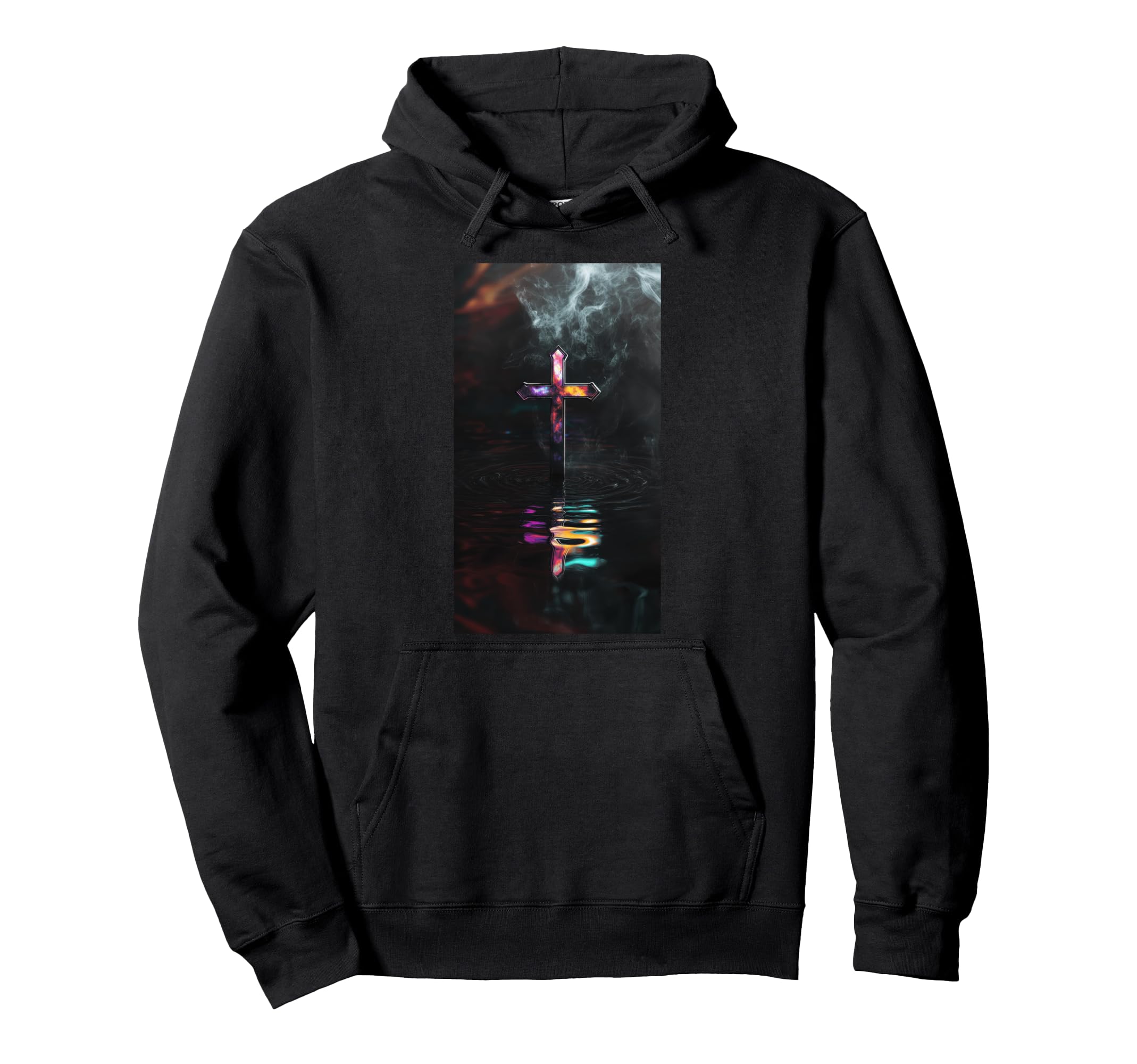 Gothic Cross Grunge Aesthetic Y2K Hoodie - Streetwear Style for Adults - T-Shirt, Sweatshirt, Hoodie