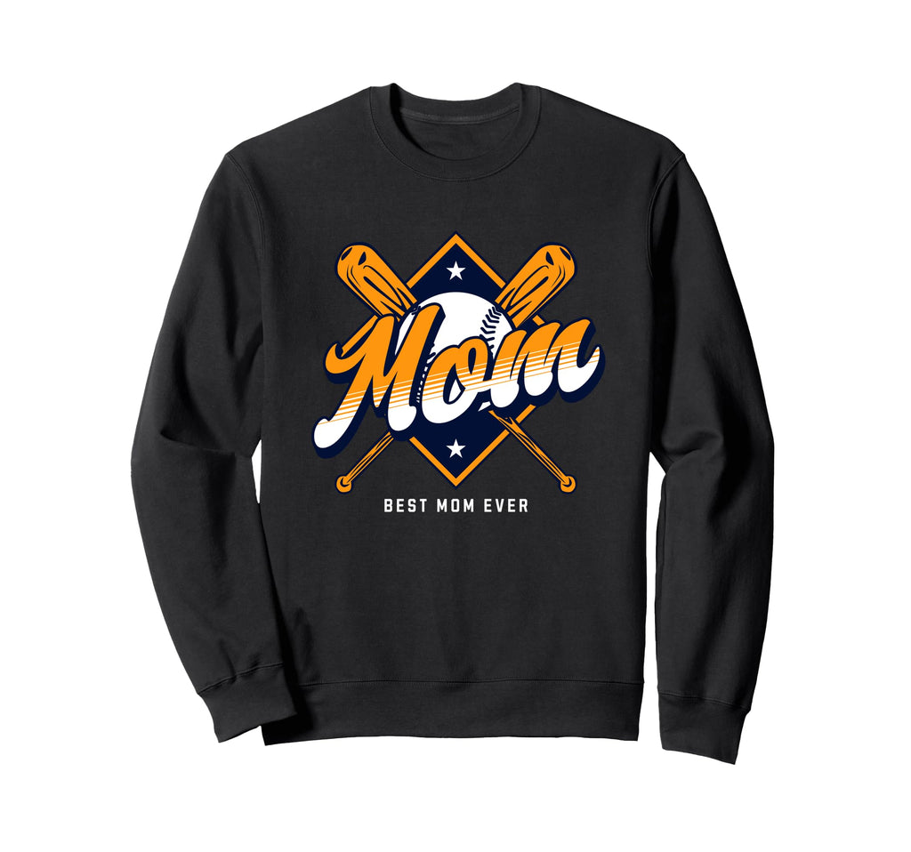 Baseball Mom Mother Mama Baseball Sweatshirt - Novelty Apparel Unisex - T-Shirt, Sweatshirt, Hoodie