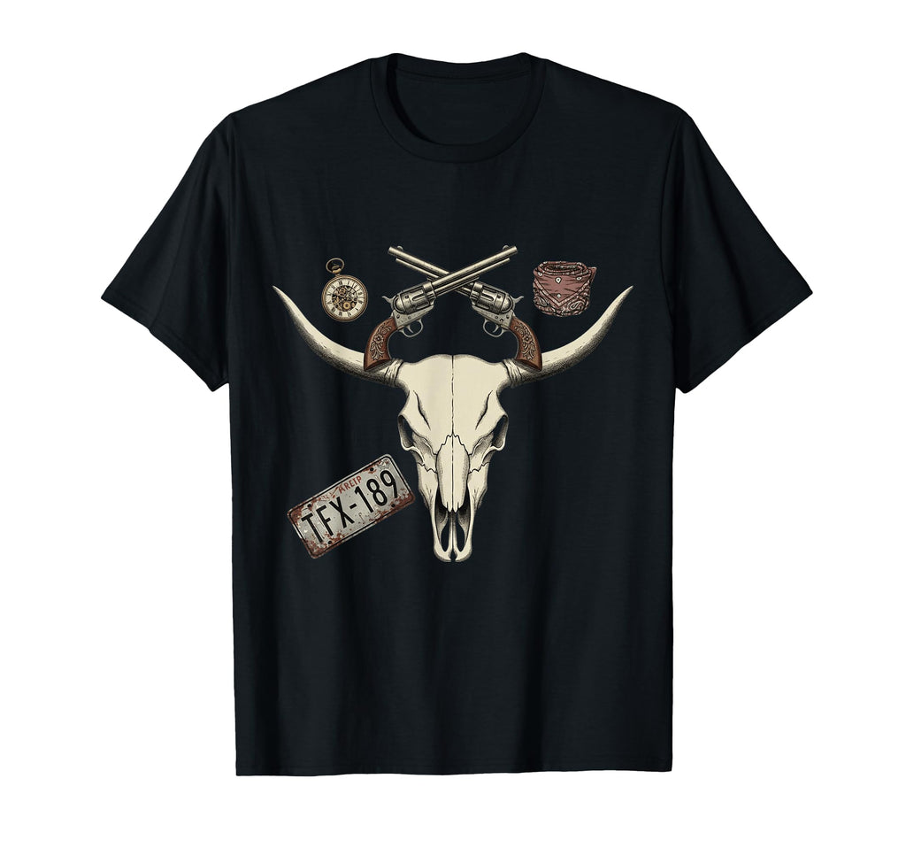 Western Bull Cowboy Ranch T-Shirt - Aesthetic Graphic Men Women - T-Shirt, Sweatshirt, Hoodie