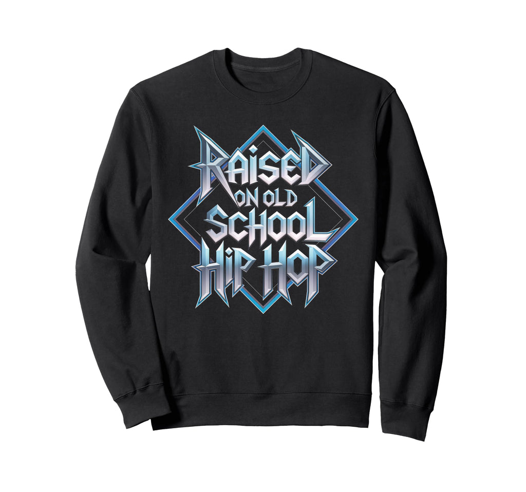 Raised Old School Hip Hop Cassette Sweatshirt - Trendy Graphic for Adults - T-Shirt, Sweatshirt, Hoodie