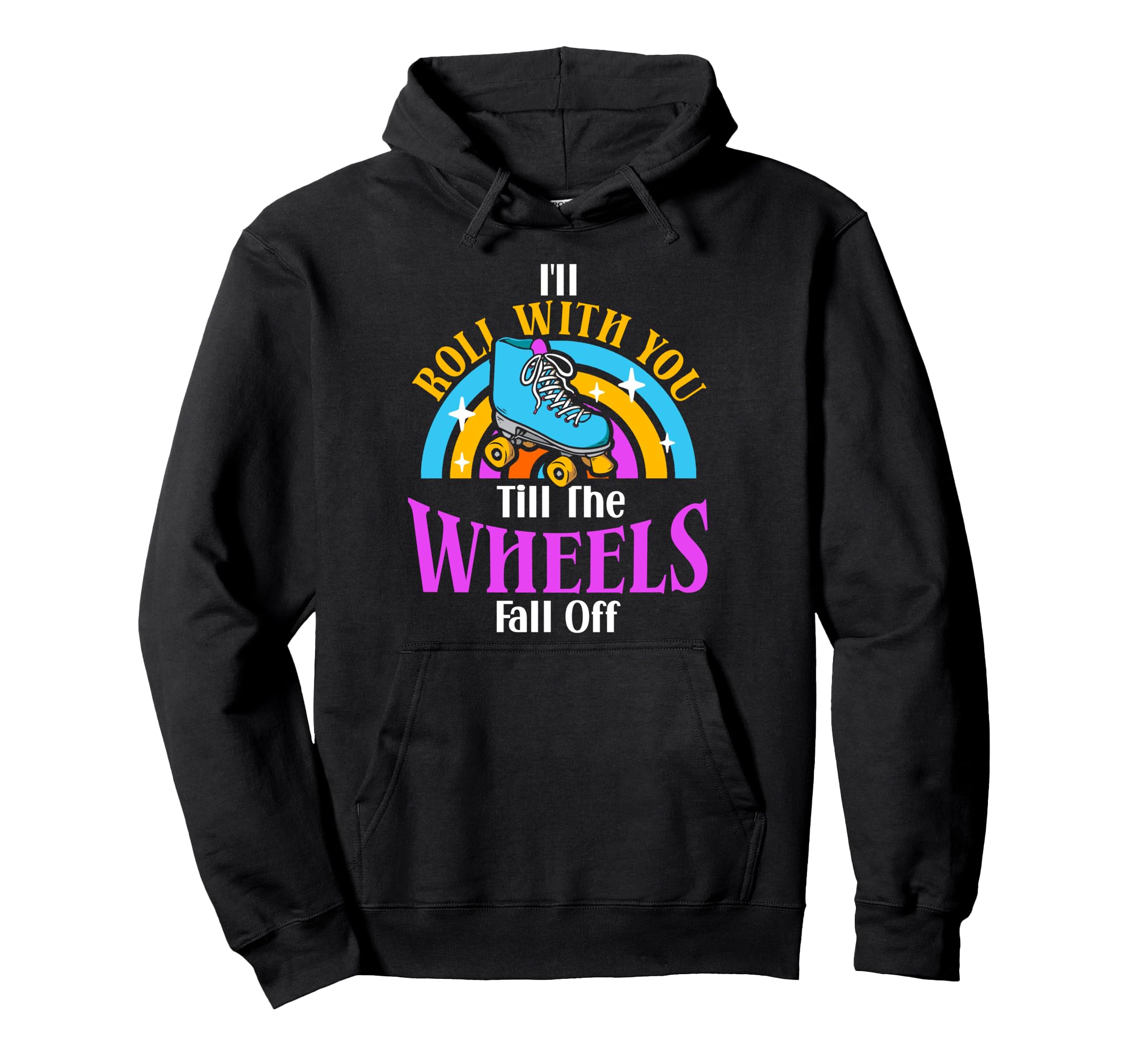 Roller Skating Skate 1970S Ill Roll Hoodie - Unique Graphic for Adults - T-Shirt, Sweatshirt, Hoodie