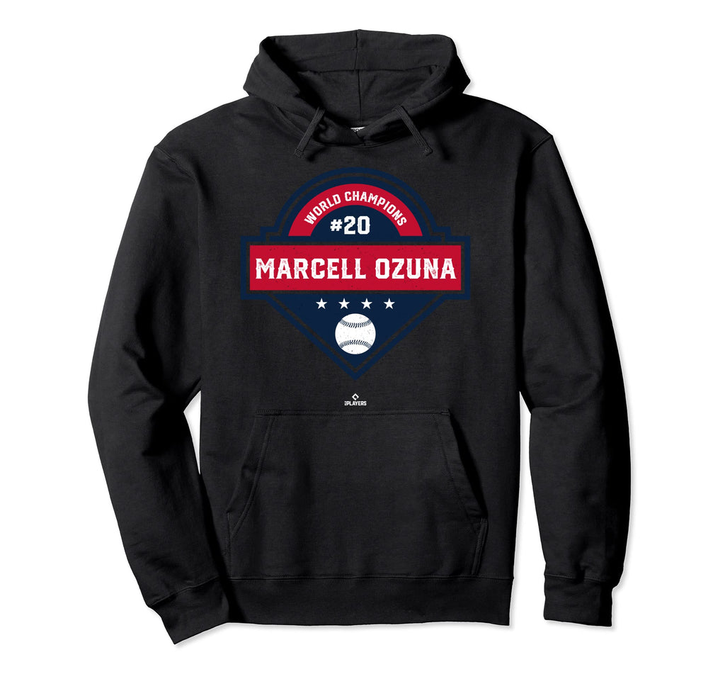 World Champions Marcell Ozuna Sports Hoodie - Novelty Apparel Men Women - T-Shirt, Sweatshirt, Hoodie