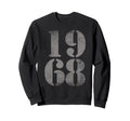 1968 Birth Year Distressed Birthday Sweatshirt - Trendy Graphic for Adults - T-Shirt, Sweatshirt, Hoodie