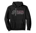 Baseball Player Dad Fathers Day Number Hoodie - Trendy Graphic for Adults - T-Shirt, Sweatshirt, Hoodie