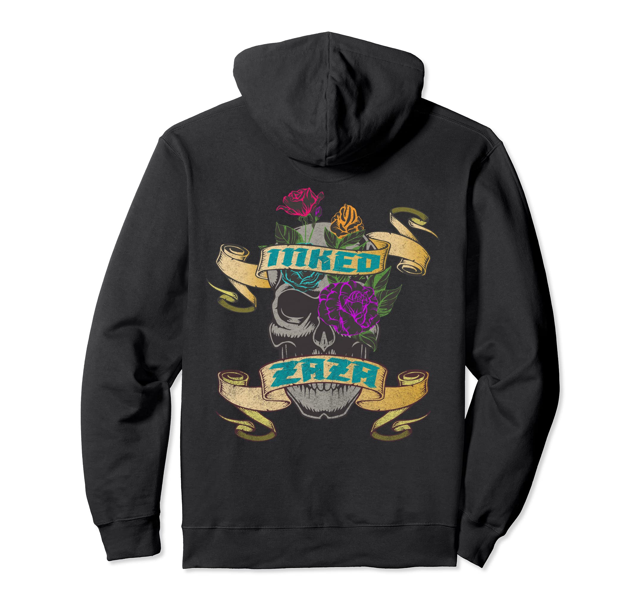 Inked And Zaza Tattoo Backside Family Hoodie - Custom Art Print Men Women - T-Shirt, Sweatshirt, Hoodie