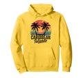 Caribbean Stripes And Sunset Hoodie - Fun Novelty Design for Adults - T-Shirt, Sweatshirt, Hoodie