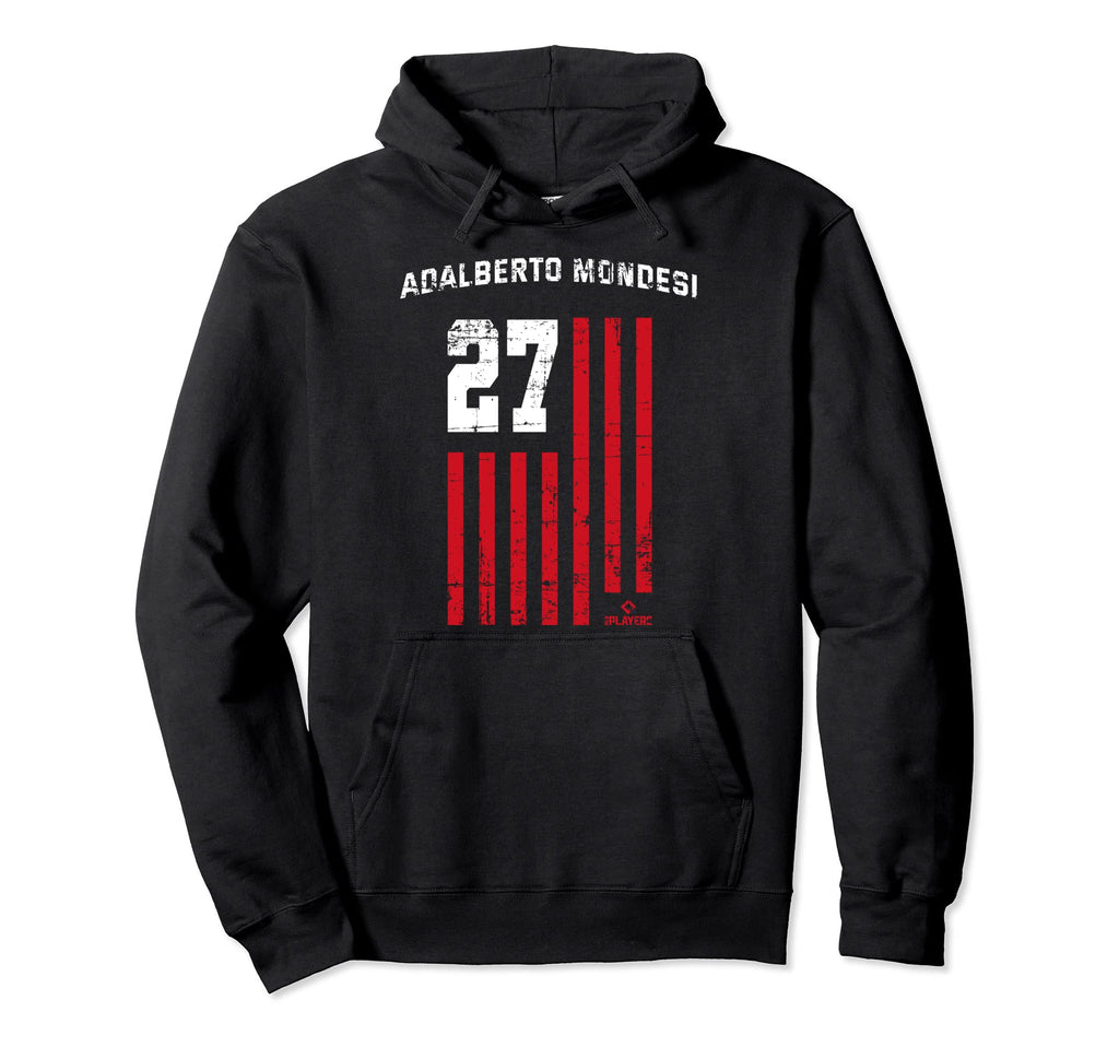 Adalberto Mondesi Flag Kansas City Hoodie - Novelty Apparel for Adults - T-Shirt, Sweatshirt, Hoodie