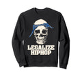 Legalize Hiphop Skull Do Rag Sweatshirt - Casual Everyday Wear Unisex - T-Shirt, Sweatshirt, Hoodie