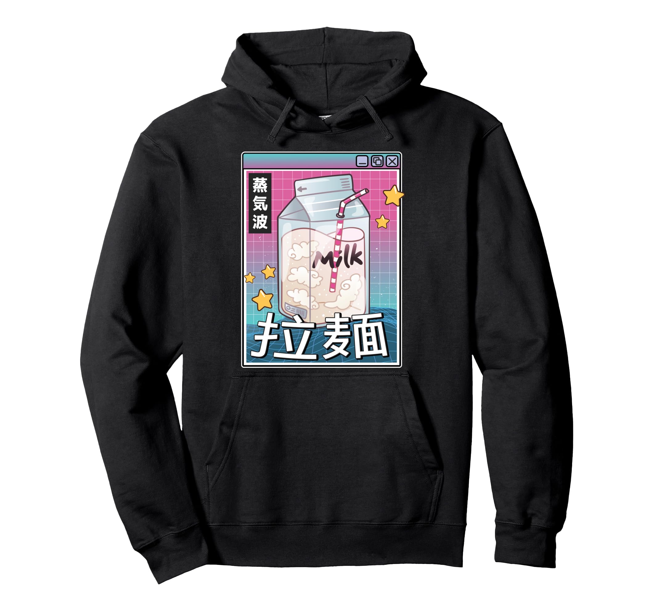 Milk Carton Digital Japan 80S Otaku Hoodie - Custom Art Print Men Women - T-Shirt, Sweatshirt, Hoodie