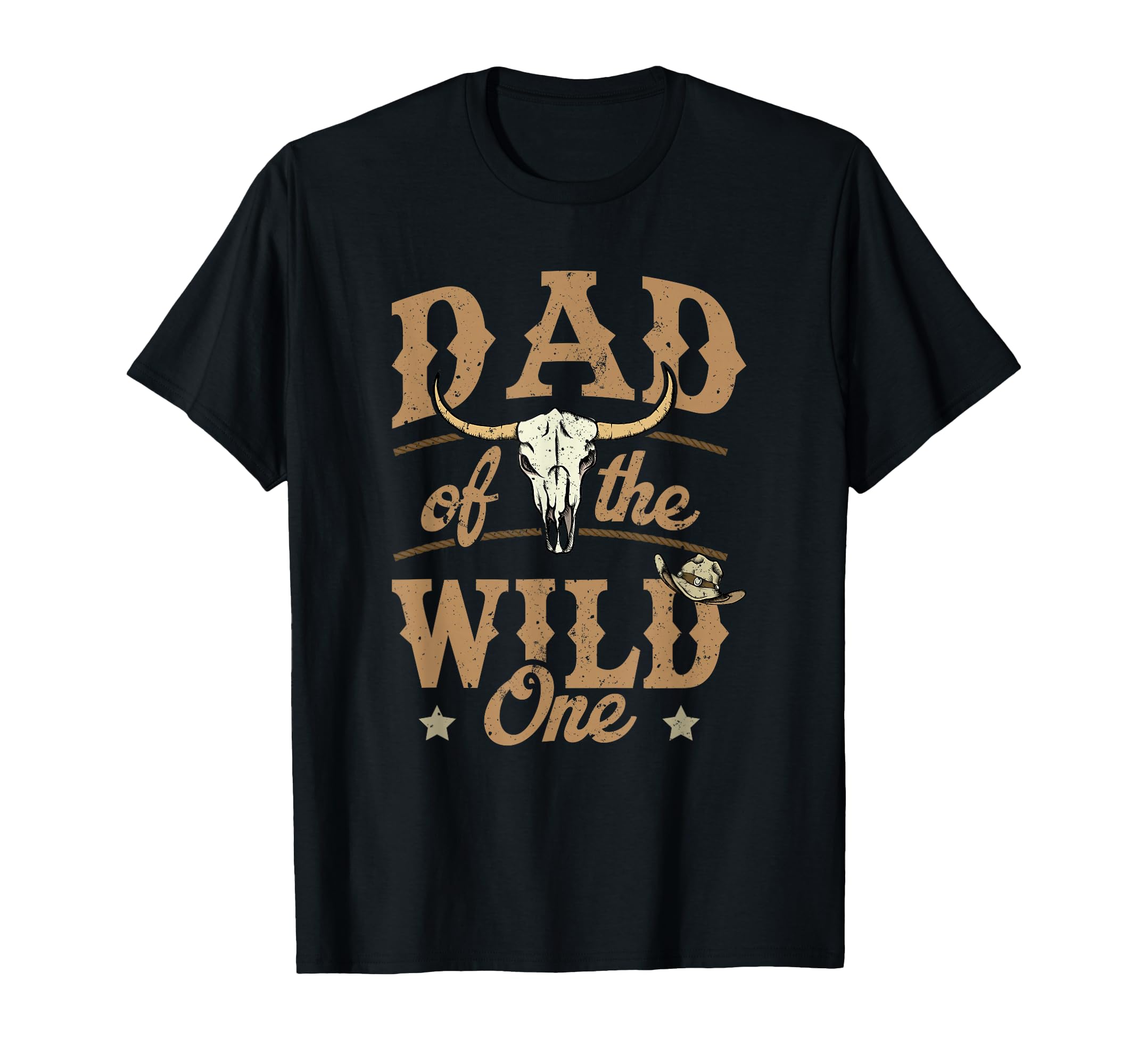 Dad Wild One Cowboy Western Rodeo Party T-Shirt - Minimalist Print Unisex - T-Shirt, Sweatshirt, Hoodie
