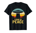 I Come Peace Im Peace Matching Couples Alien T-Shirt - Graphic Print Unisex - T-Shirt, Sweatshirt, Hoodie