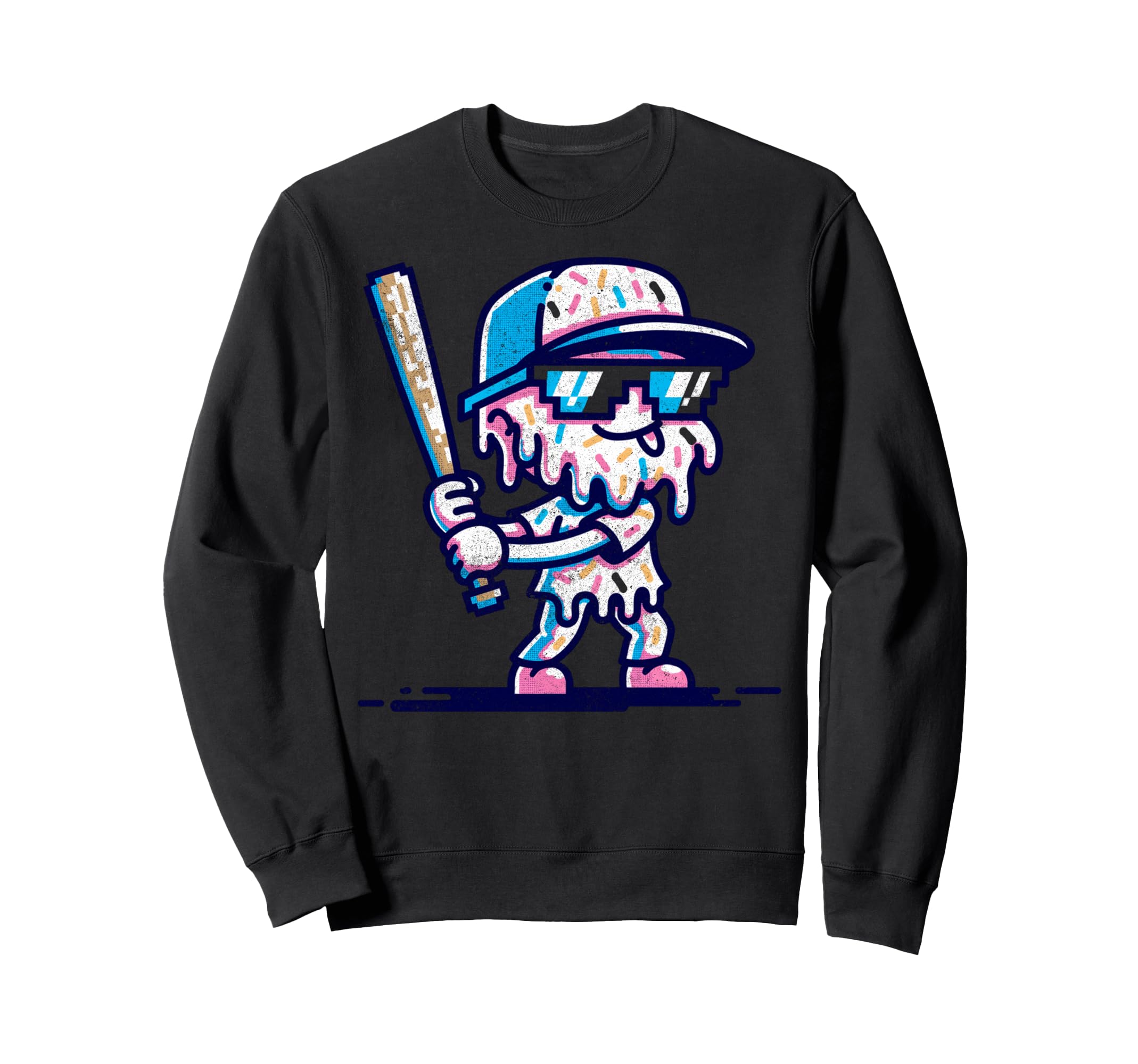Baseball Drip Gamer Gifts T-Shirt - Unique Graphic Men Women - T-Shirt, Sweatshirt, Hoodie