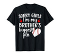 Brothers Biggest Fan Baseball Sister T-Shirt - Custom Art Print Unisex - T-Shirt, Sweatshirt, Hoodie