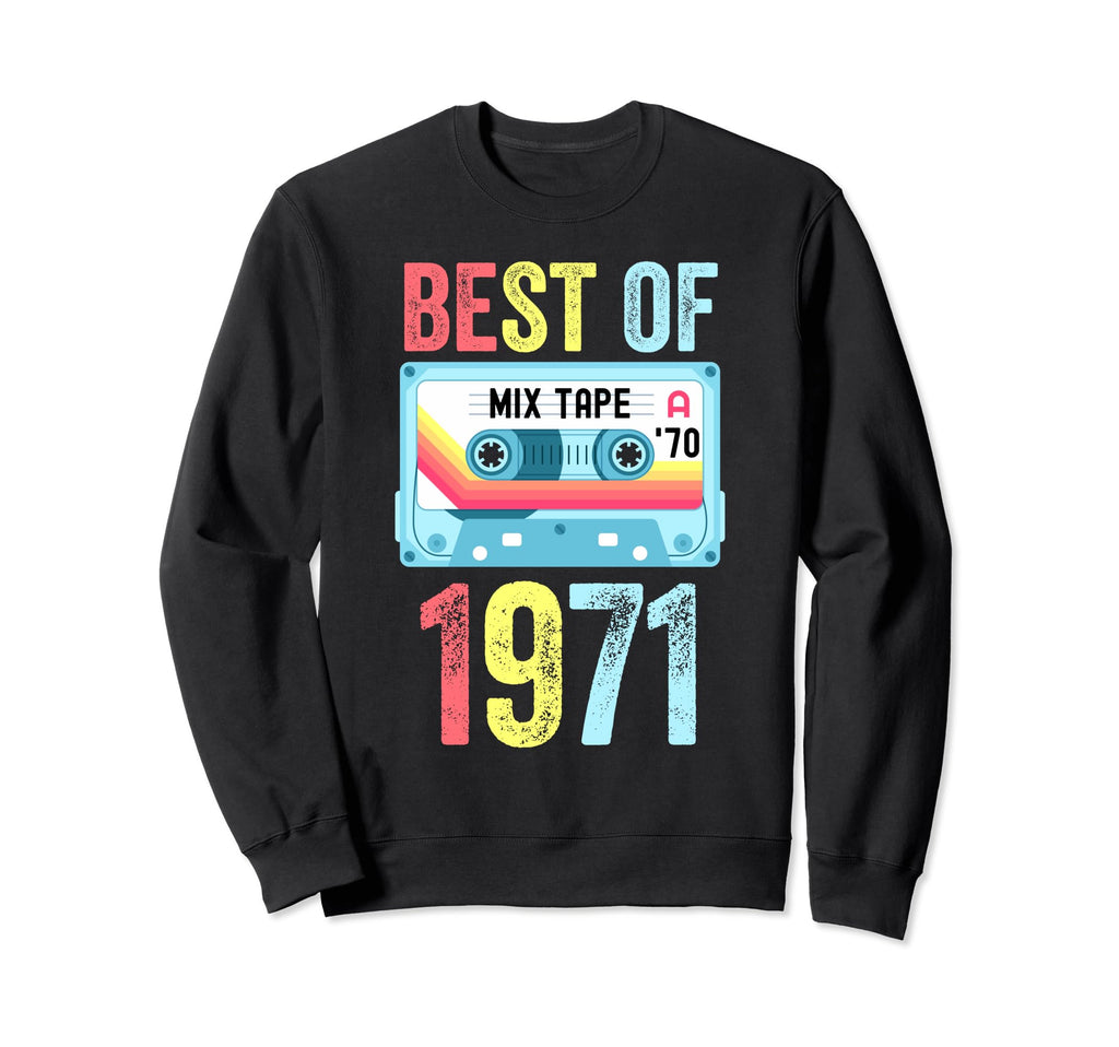 Best 1971 Cassette Tape Sweatshirt - Trendy Graphic Unisex - T-Shirt, Sweatshirt, Hoodie
