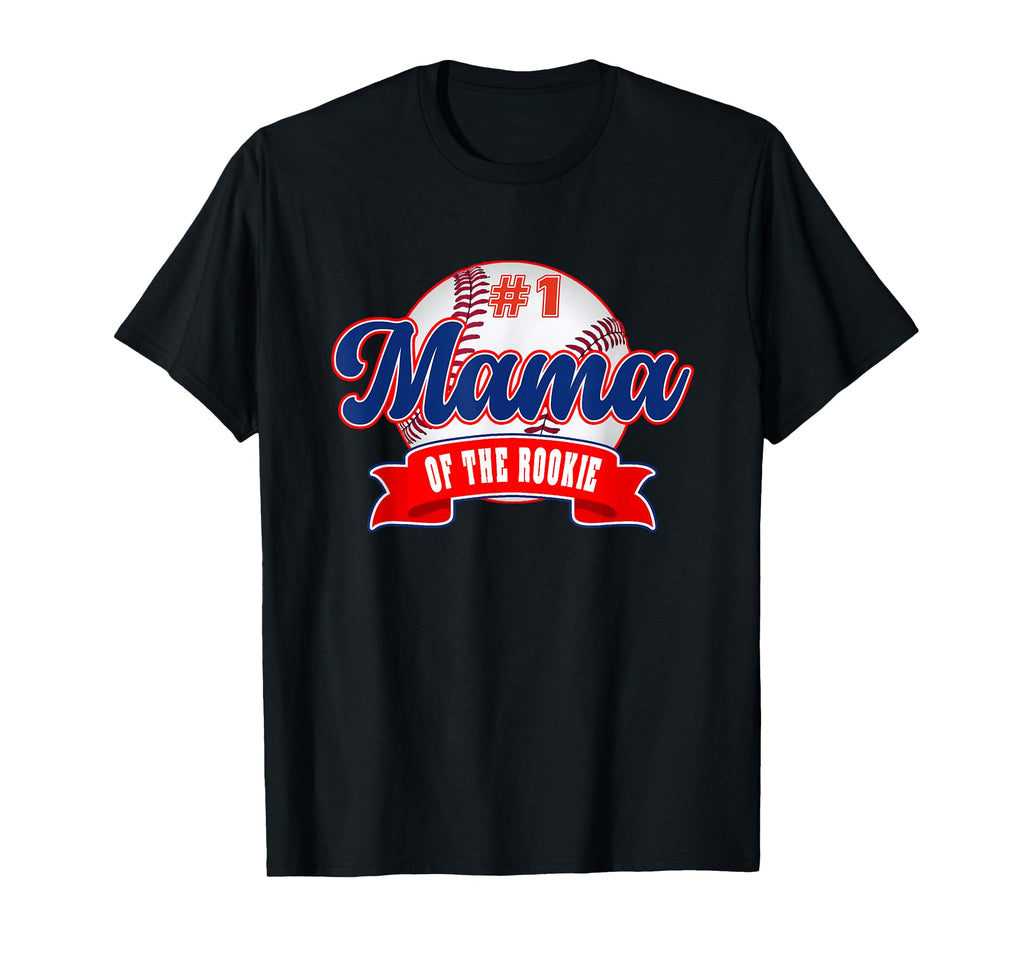 Mama Rookie Year 1St Birthday Baseball T-Shirt - Graphic Print Unisex - T-Shirt, Sweatshirt, Hoodie