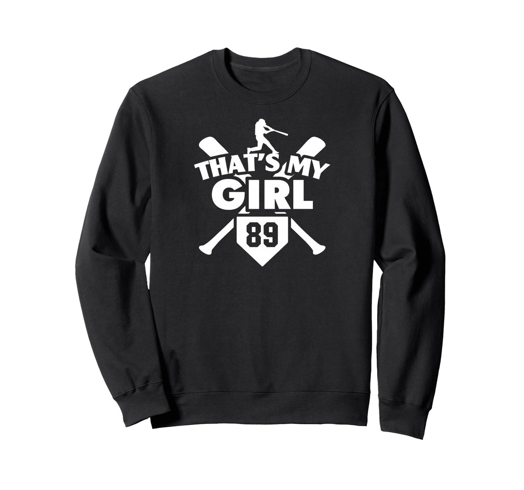 Baseball Mom Dad Thats My 89 Sweatshirt - Minimalist Print for Adults - T-Shirt, Sweatshirt, Hoodie