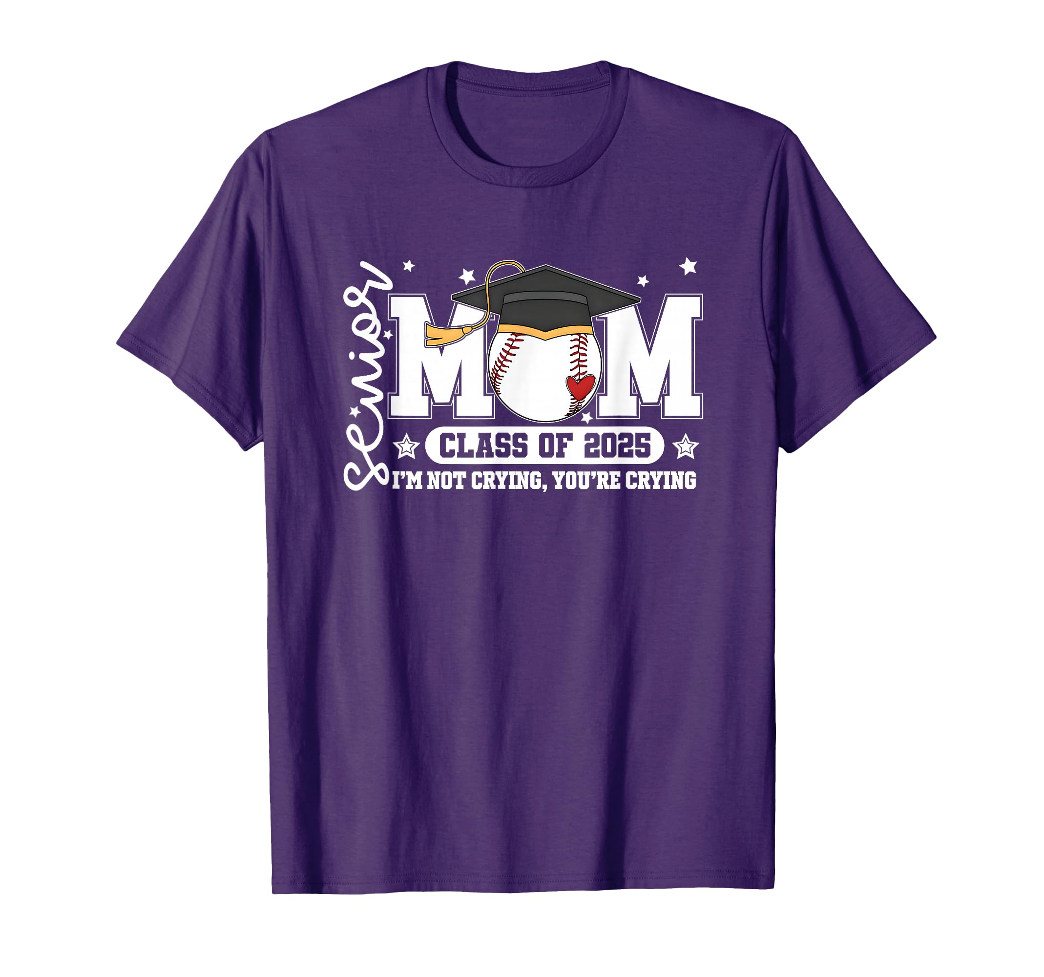 Senior Mom Class 2025 Baseball Funny T-Shirt - Custom Art Print Men Women - T-Shirt, Sweatshirt, Hoodie