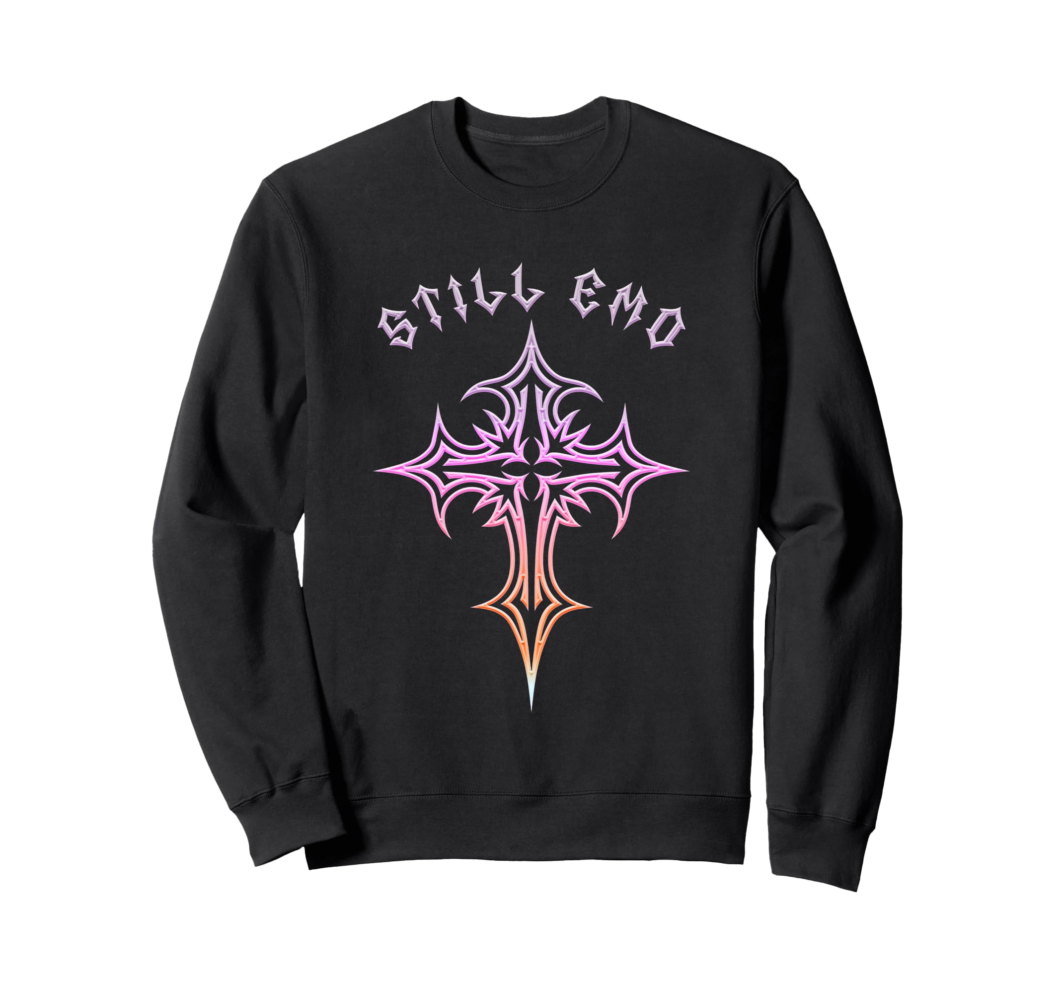Still Emo Gothic Cross Y2K Sweatshirt - Trendy Graphic for Adults - T-Shirt, Sweatshirt, Hoodie
