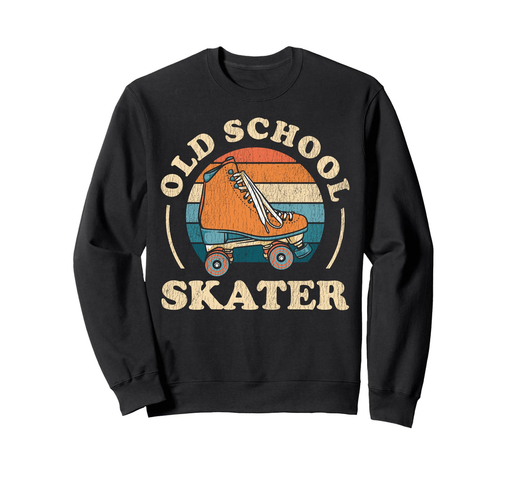 Roller Skating Skate 1970S Old Sweatshirt - Aesthetic Graphic for Adults - T-Shirt, Sweatshirt, Hoodie