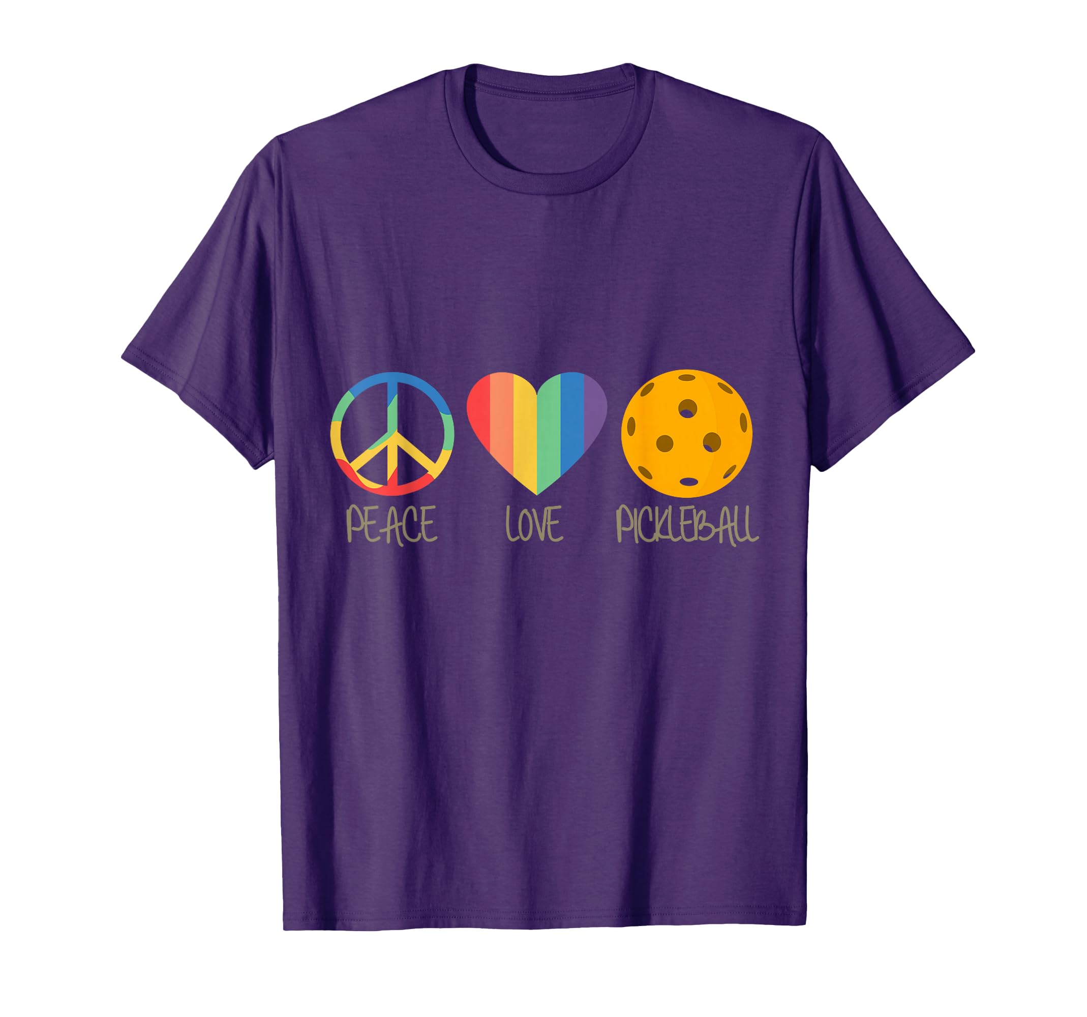 Peace Love Pickleball T-Shirt - Trendy Graphic Unisex - T-Shirt, Sweatshirt, Hoodie
