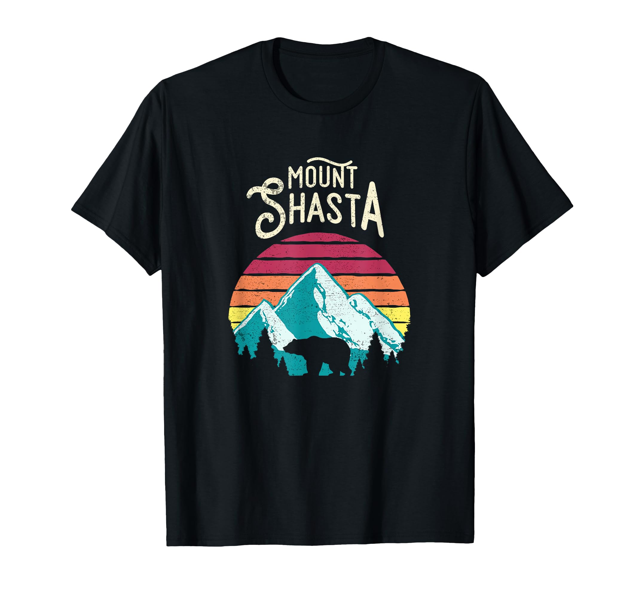 Mount Shasta California Mountains Bear T-Shirt - Streetwear Style Men Women - T-Shirt, Sweatshirt, Hoodie
