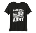 Womens Baseball Aunt Tri Blend T-Shirt - Aesthetic Graphic for Adults - T-Shirt, Sweatshirt, Hoodie