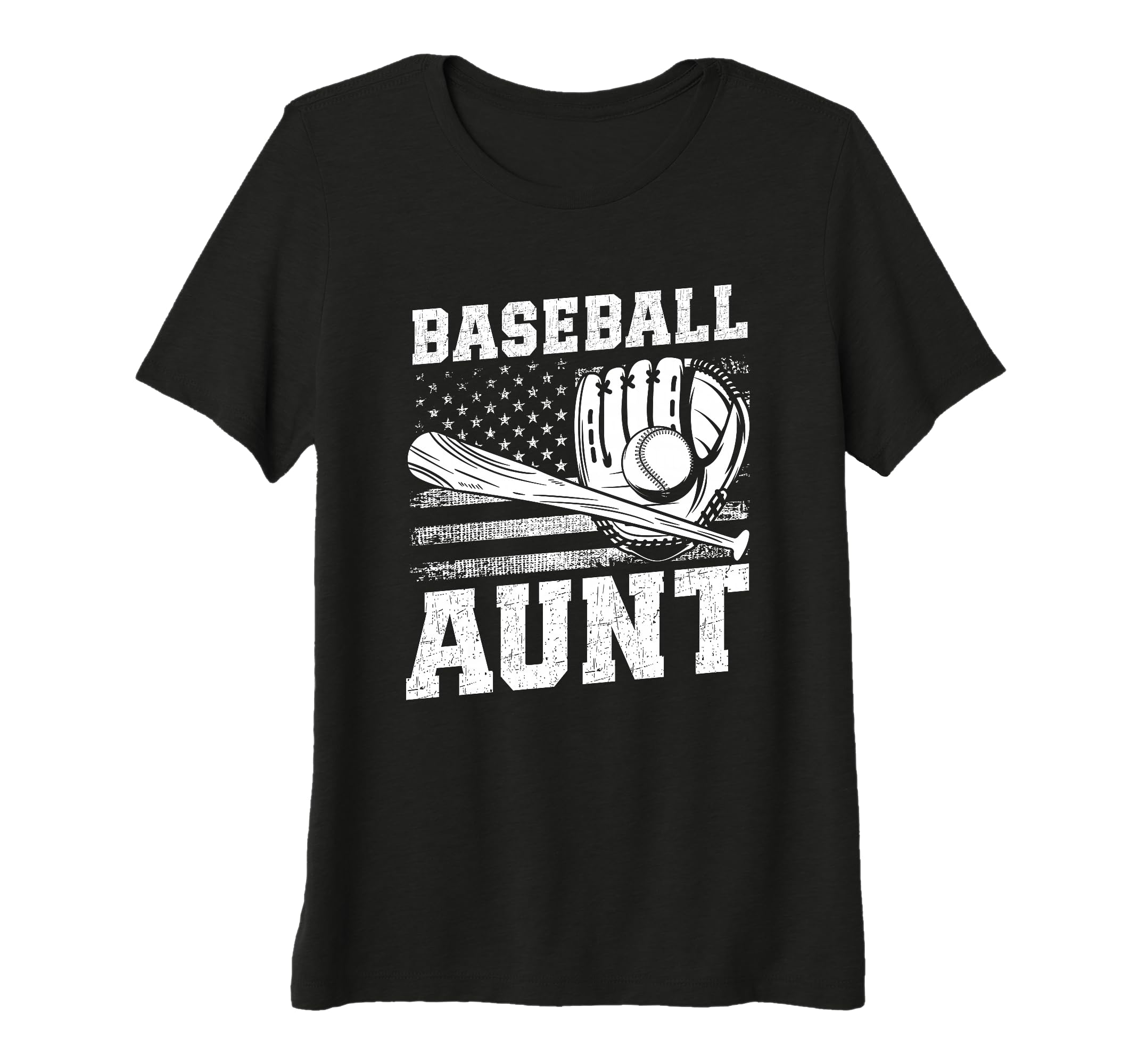 Womens Baseball Aunt Tri Blend T-Shirt - Aesthetic Graphic for Adults - T-Shirt, Sweatshirt, Hoodie