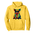 Hippie Boho Pig Tie Dye 60 S 70 S Hoodie - Minimalist Print for Adults - T-Shirt, Sweatshirt, Hoodie