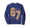 67 Six Seven Boho Floral Moon Flowers Sweatshirt - Trendy Graphic Unisex - T-Shirt, Sweatshirt, Hoodie