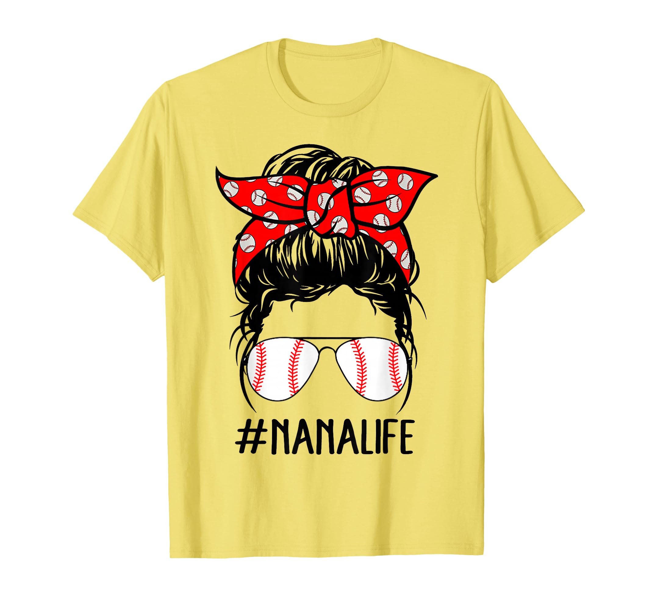 Nana Life Baseball Softball Mothers Day T-Shirt - Minimalist Print Unisex - T-Shirt, Sweatshirt, Hoodie