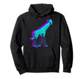 Giraffe Animal Vaporwave Hoodie - Minimalist Print Unisex - T-Shirt, Sweatshirt, Hoodie