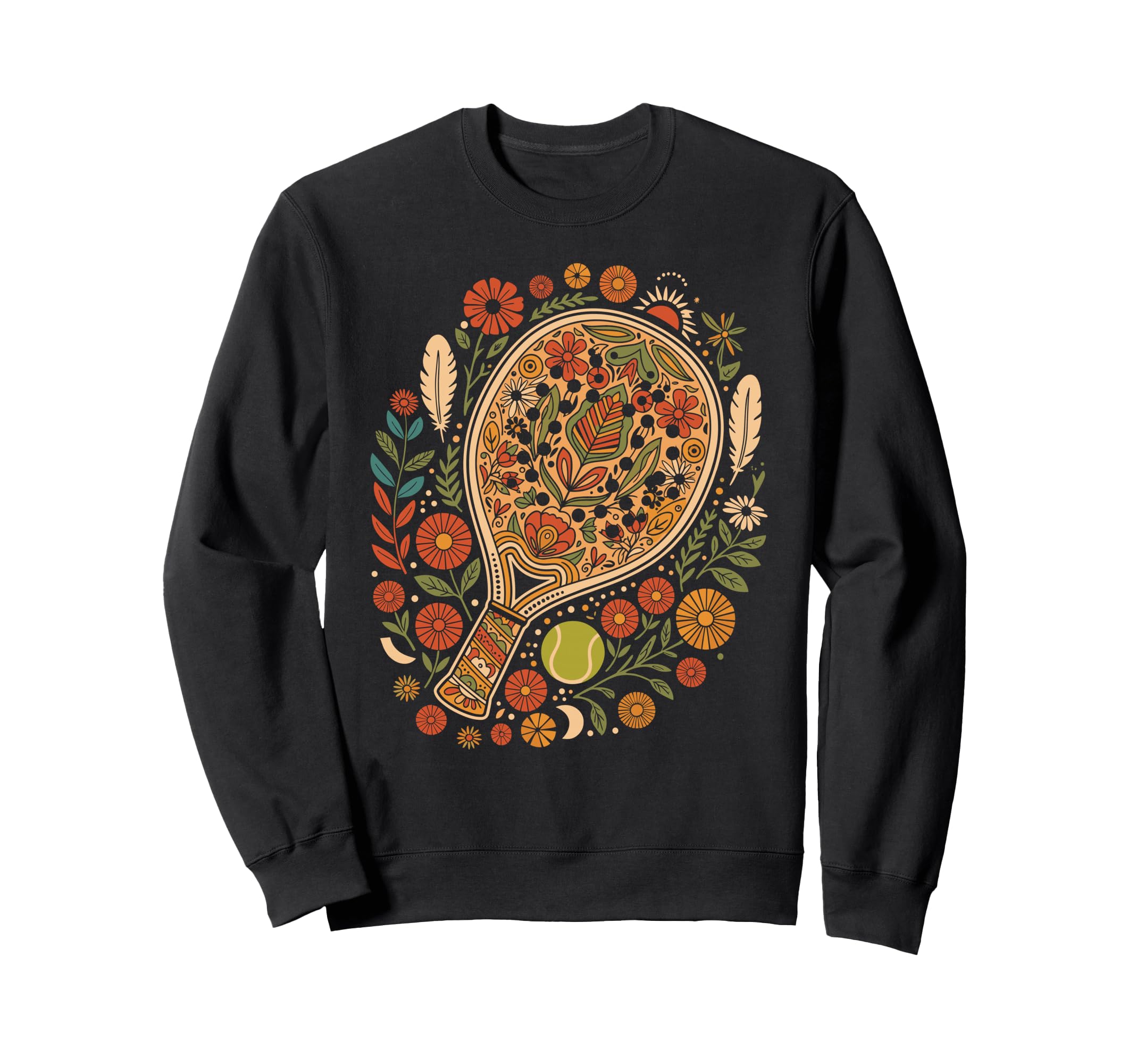 Boho Pickleball Paddle Sweatshirt - Streetwear Style Unisex - T-Shirt, Sweatshirt, Hoodie