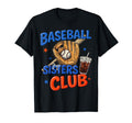 Baseball Sisters Club Coquette Bow Game Day T-Shirt - Graphic Print Unisex - T-Shirt, Sweatshirt, Hoodie