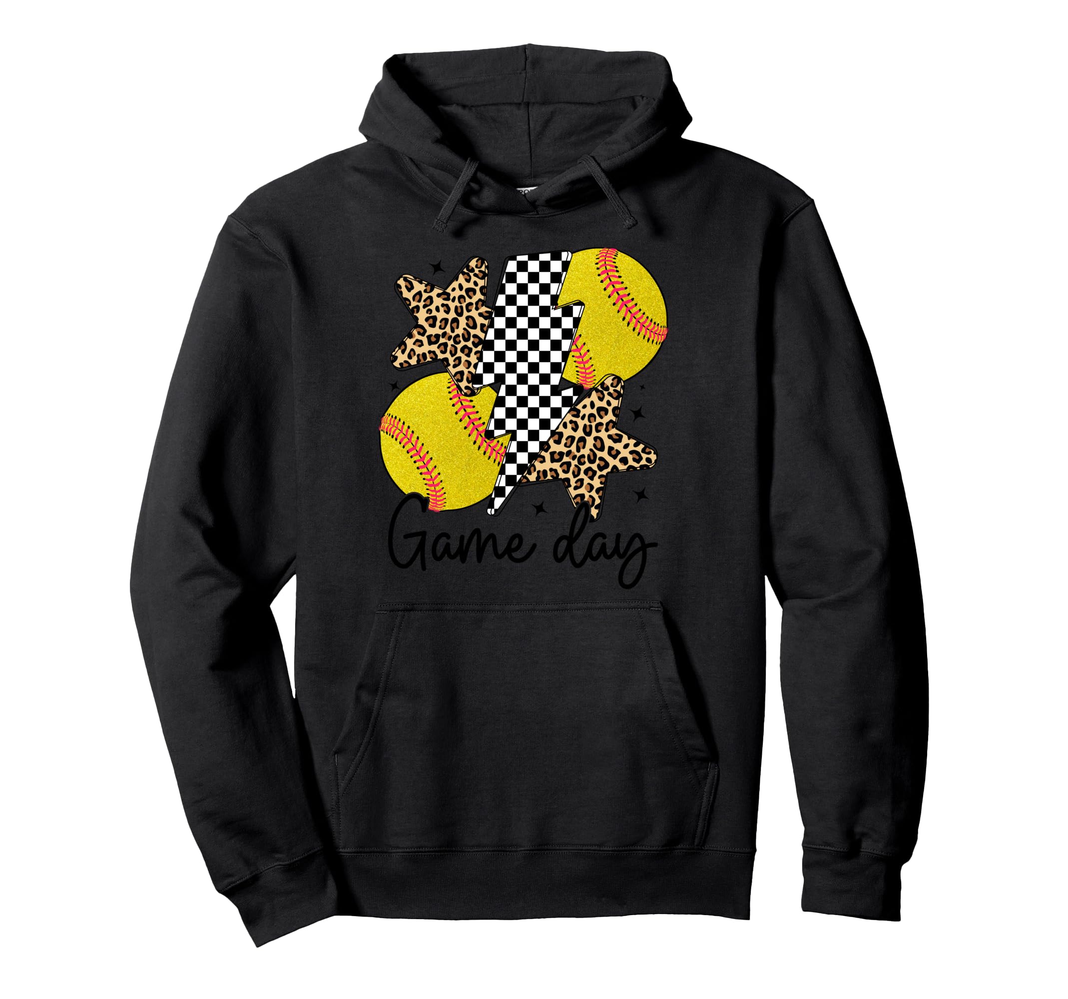 Baseball Game Day Softball Gift Hoodie - Fun Novelty Design Men Women - T-Shirt, Sweatshirt, Hoodie