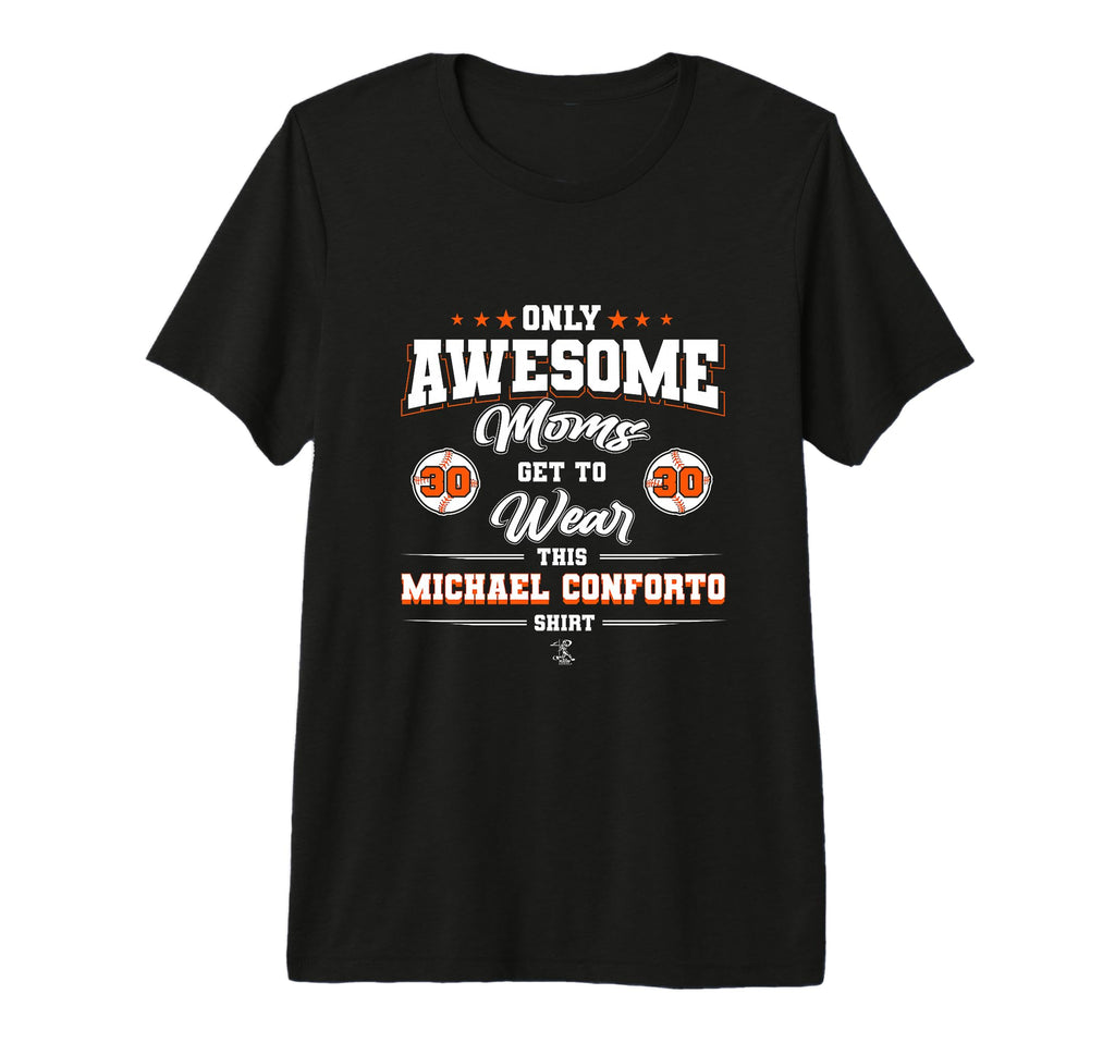 Michael Conforto Awesome Moms Tri Blend T-Shirt - Graphic Print for Adults - T-Shirt, Sweatshirt, Hoodie