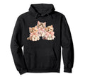 Kittens Bows Coquette Aesthetic Hoodie - Trendy Graphic Men Women - T-Shirt, Sweatshirt, Hoodie