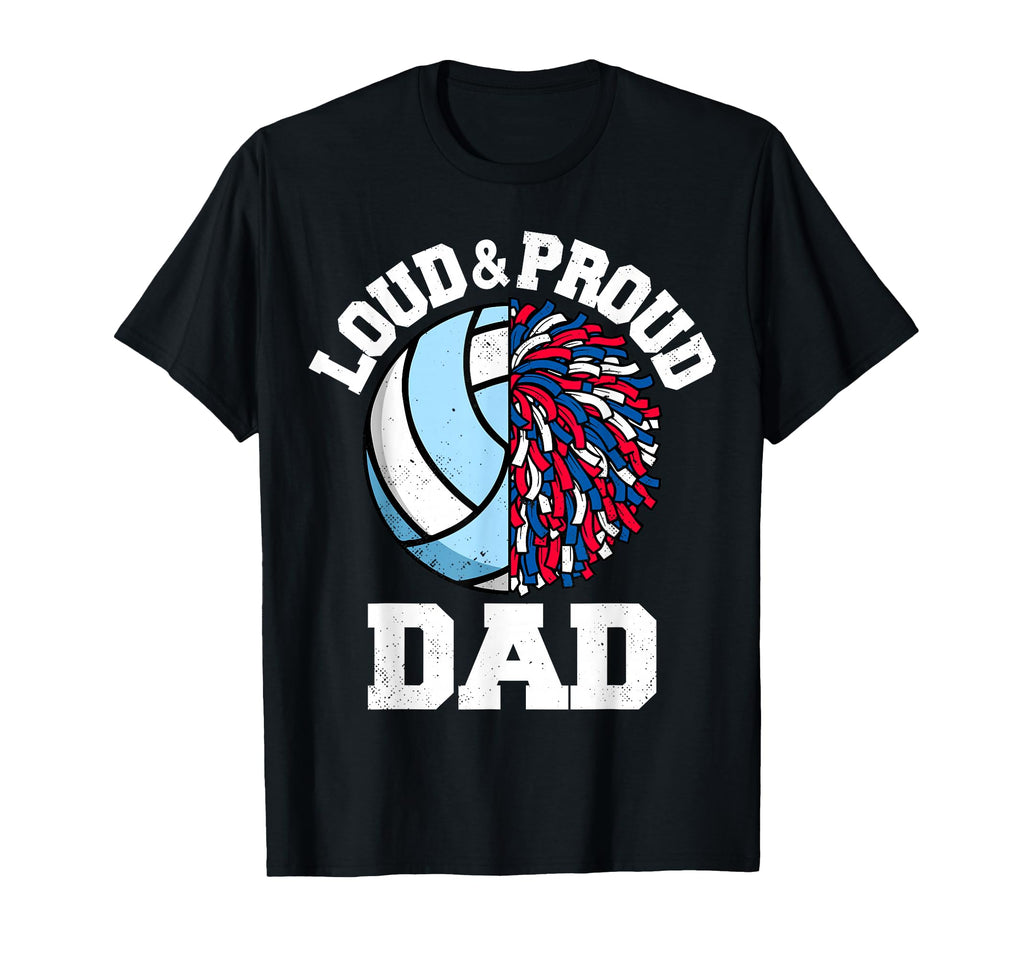 Loud Proud Volleyball Cheerleader T-Shirt - Custom Art Print for Adults - T-Shirt, Sweatshirt, Hoodie