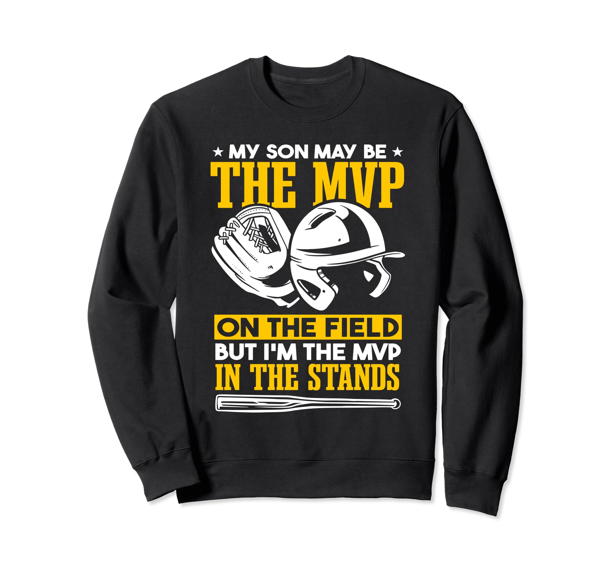 Funny Fathers Day Baseball Dad Sweatshirt - Graphic Print for Adults - T-Shirt, Sweatshirt, Hoodie