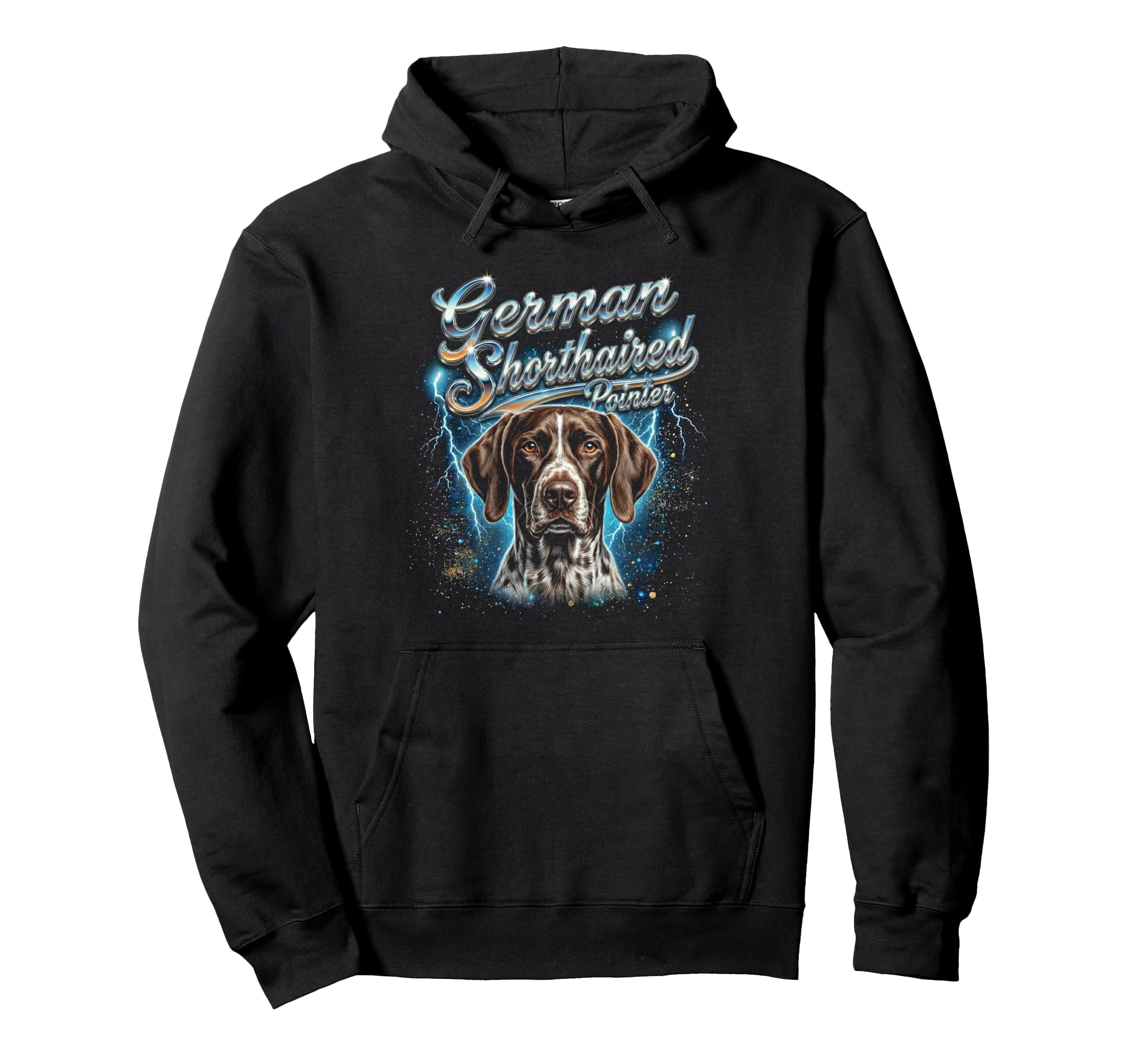 German Shorthaired Pointer 90S Dog Hoodie - Casual Everyday Wear Men Women - T-Shirt, Sweatshirt, Hoodie
