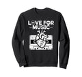Hiphop Love Music Old School Beats Sweatshirt - Trendy Graphic for Adults - T-Shirt, Sweatshirt, Hoodie