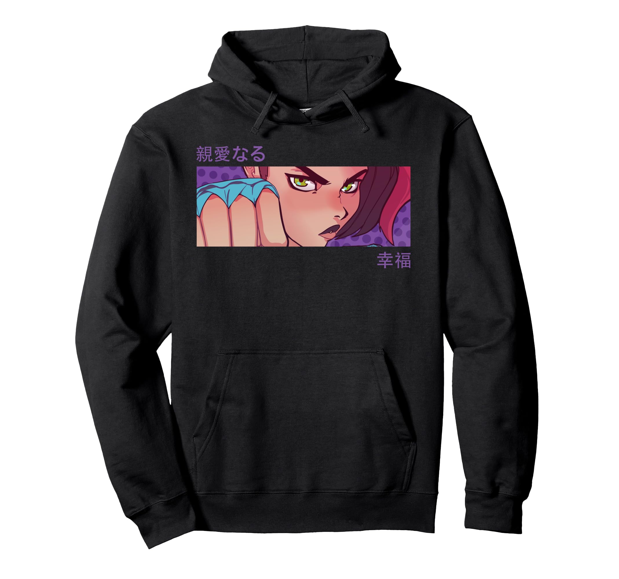Anime Eyes Japan Culture Art Japanese Hoodie - Custom Art Print Unisex - T-Shirt, Sweatshirt, Hoodie